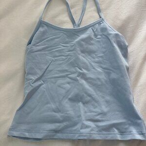 Lululemon Power Y Tank Size 6 Baby Powder Blue